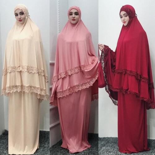 Abaya Dubai Turkey Islam Hijab Muslim Dress Set Kaftan Abayas For Women Jilbab Caftan Prayer Clothing Ramadan Elbise Robe Femme