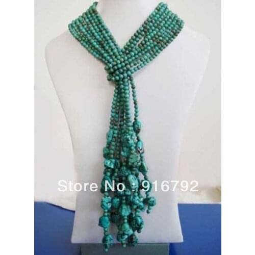 Free shipping >>>>>Fashion 48" stone / Coral / stone Necklace