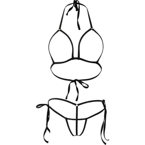 Bikini 2019 Sexy Sling Hollow Lotion String Open file Thong girl Sunbathing spa swimwear women swimsuit biquini bikinis monokini