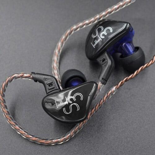 KZ ES3 1BA+1DD Earphone Dynamic Driver Hifi Sport Noise Cancelling Headset