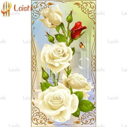 DIY Diamond Painting Rose Flower Cross stitch Kit Full Diamond Embroidery Mosaic Picture Of Rhinestones Gift Home Decoration