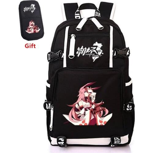 Honkai Impact 3 Game Printing Backpack USB Charging Laptop Backpack Oxford Travel Bagpack Canvas School Bags Gift Pen Bags