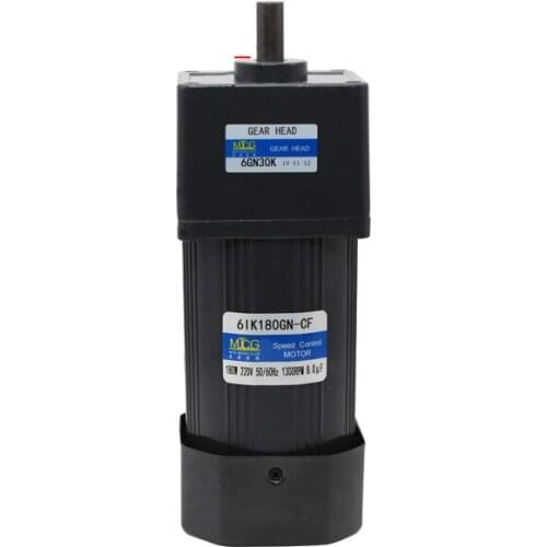 6IK180GN-CF 180w 220V/380V AC Gear Reduction Induction Motor, Forward and Reverse, Fixed Speed 3K-200K