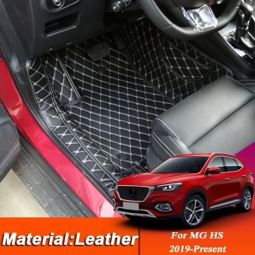 Car Styling Custom Foot Mat For MG HS 2019-Present LHD Leather Floor Protect Waterproof Pad Auto Internal Accessories