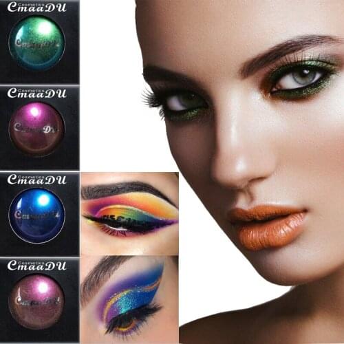 4Color Colorful Waterproof Light Changing Glitter Eye shadow Palette of Eyeshadows Shimmer Bling Metallic Matte Glazed Eyeshadow