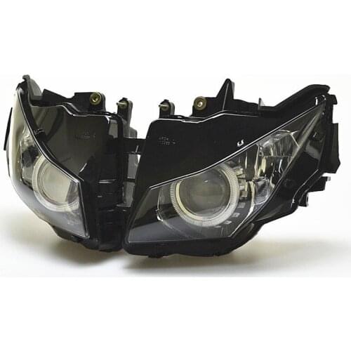 Motorcycle HID Xenon Projector Conversion Headlight Assembly LED White Angel Red Demon Eye Head Lamp For Honda CBR1000RR 08-11