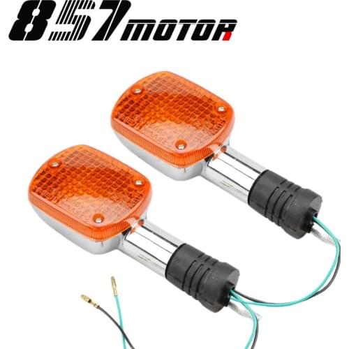 Motorcycle Turn Signal LED Light Chrome 8mm For Honda Rebel CA250 CMX400 Shadow VT400 1100 Steed VLX600 Magna VF750