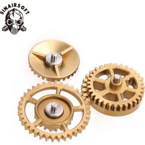 Tactics 9:1 13:1 16:1 18:1 High Speed Titanium Alloy Shaft Liquid Metal Gear Set AEG Airsoft Ver.2/3 Gearbox Hunting Paintball