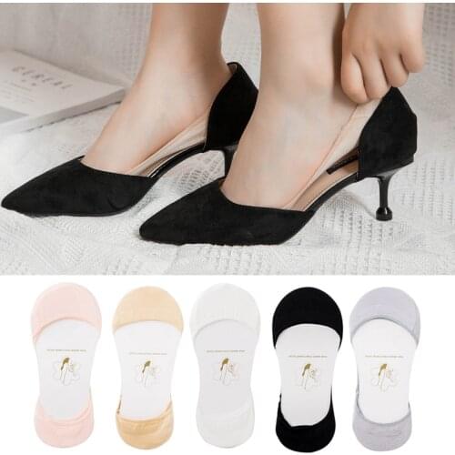 3/4/5Pairs Cotton Socks Summer Cute Candy Color Boat Socks Invisible Low Cut Ankle Socks Women Female Girls Liner Sock Sox