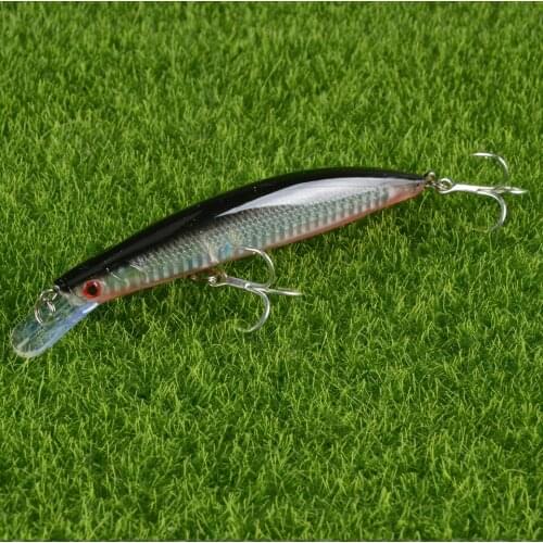 New 1pcs Sinking Minnow Fishing Lure 130mm 23g Good Hooks Wobbler Lase Body Crankbait Pesca For Bass Pike Tackle