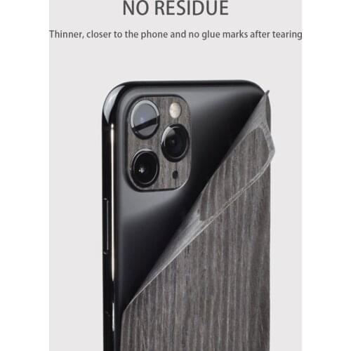 New 2021 Wood Skins Ice Film Phone Back Cover Sticker For iPhone 11 12 Pro Max 8 Plus X XR XS Max SE2 Phone Back Film Stickers