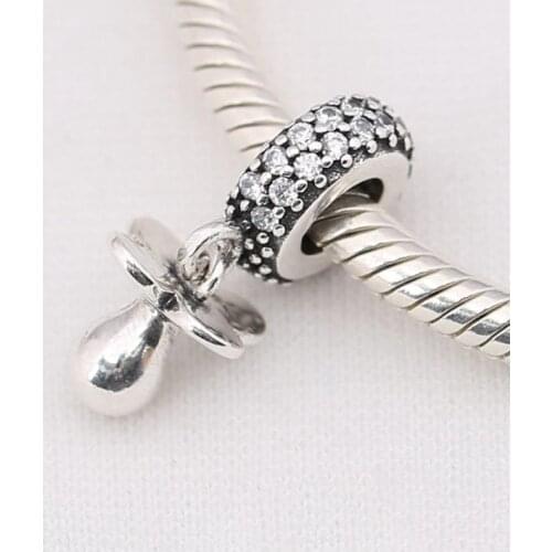 S925 Silver Bead Charm Lanterns Flower Pave Crystal Pendant Beads for Women Bracelet & Bangle DIY Jewelry