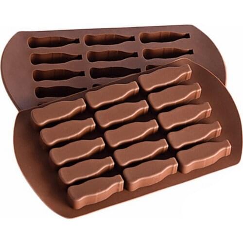 15 Grids Cola Bottle Shape Cake Candy Chocolate Silicone Mould Tools 3D Fondant DIY Handmade Baking Cookie Mold Accessories
