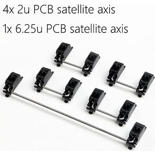 Soft Plate-Mounted Stabilizers Clear Satellite Axis 7u 6.25u 2u for Cherry Mechanical Keyboard Keycap Modification