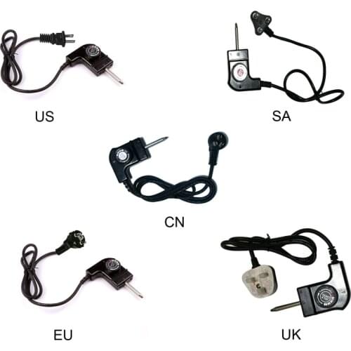 US/UK/SA/EU/CN Plug Adjustable Power Cord with Automatic Regulator for Electric Baking Pan Electric Heating Pot Pin Plug