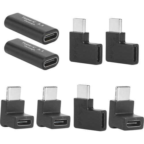 2Pcs Portable USB Adapters Fast Charging Data Sync Adapter for Smartphone Extend Converter Cable Accessories