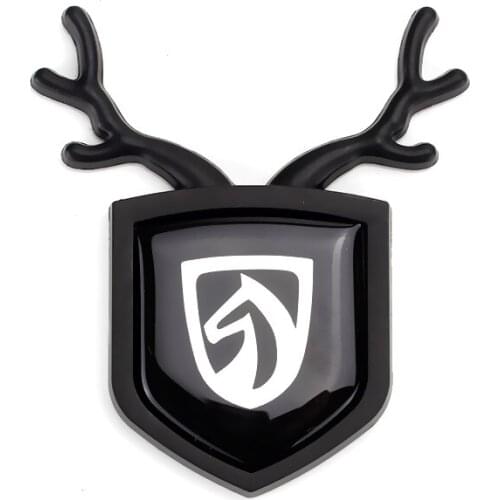 Dear Shape Logo Sticker for SGMW Wuling BaoJun S1 S3 S6 RS-5 510 310 210 530 610 360 E200 560 Car Emblem Auto Styling Side Badge