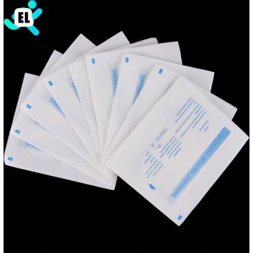 10PCs/set Outdoor Safety & Survival Hypoallergenic Non-woven Medical Adhesive Wound Dressing Band aid Bandage Large Wound Aid