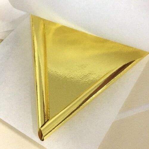 10pcs/pack Gold leaves paper 24K Gold Leaf Edible Gold Foil Sheets Cakes Decoration Decoration Crafts Gilding Paper