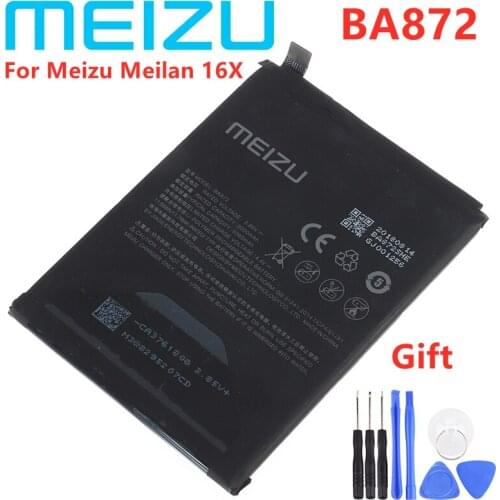 Meizu 100% Original 3060mAh BA872 Battery For Meizu Meilan 16X Phone Lastest Produce High Quality Battery+Free tools