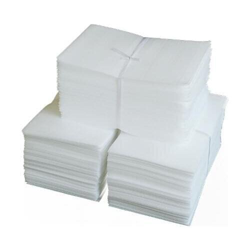 15*20cm (5.91*7.87 inch) 0.5mm 50Pcs Protective EPE Foam Insulation Foam Sheet Cushioning Packaging Pouches Packing Material