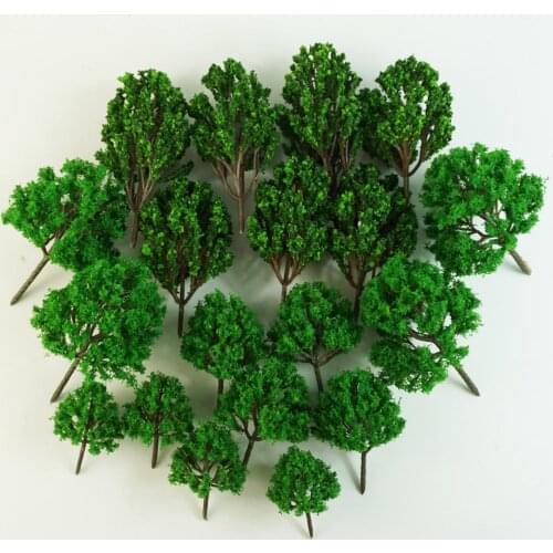 60pcs/pack Mini Model Trees HO Scale Scene Fairy Garden Scenery Landscape