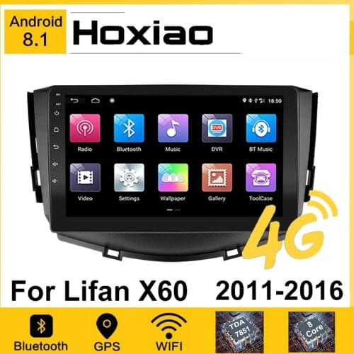 Android 8.1 2 Din Car Radio for Lifan X60 2011 2012 2013 2014 2015 2016-2018 2017 Car GPS AM Navigation Stereo Multimedia Player