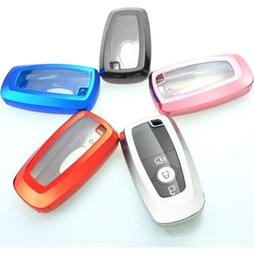 Colorful Car Key Cover Protector Case For Ford Fusion Mustang Explorer F150 F250 F350 EcoSport Edge S-MAX Ranger Lincoln Mondeo