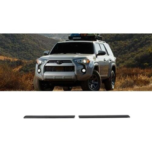 Car Front Grille Grill Decoration Cover Trim for Toyota 4 Runner 2020 2021 Car Protection Stickers Exterior Accessories Black