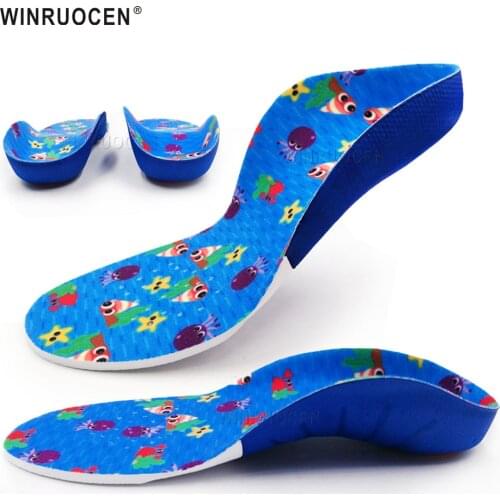 EVA children orthotic insole for Flat Feet Arch Support Kids foot flat foot inserts OX Leg orthopedic insole Care Insert Pad