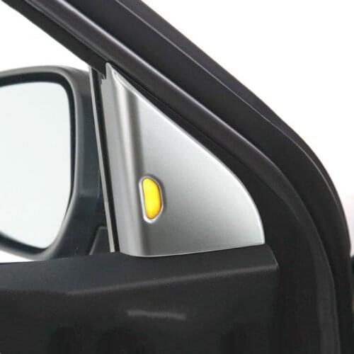 For Nissan Kicks 2017 2PCS ABS Chrome Car A Pillar Tweeter Decorative Light Box Cover Case Cover Trim Car Styling Accessories