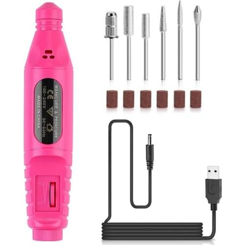 Electric Nail Drill Acrylic Nail Tools Professional Portable Electric Nail Drill File Kit Pen Shape Finger Toe Nail Care New