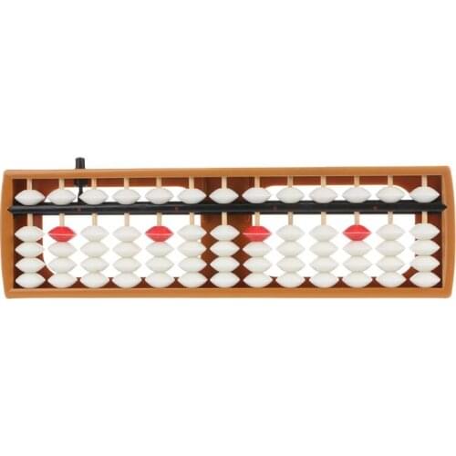 K1AA Portable Japanese 13 Digits Column Abacus Arithmetic Soroban Caculating School Math Learning Tool