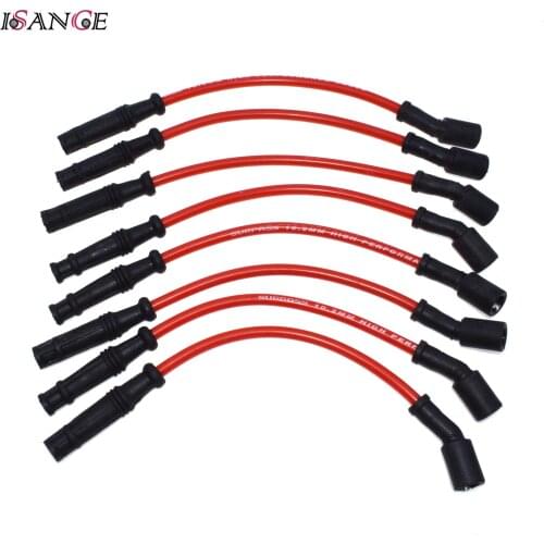 ISANCE Ignition Spark Plug Wire Cable Set 10.2mm For Chevrolet Corvette GMC 1999 2000 2001 2002 2003-2013 M8-29192 29192R