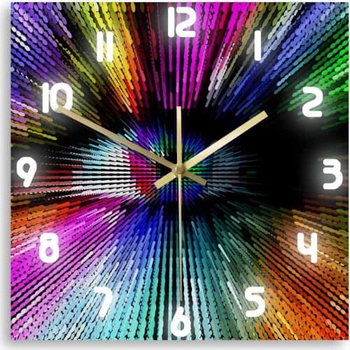 Colorful Abstract Eye Exclusive Wall Clock Optometry Wall Art Optometrist Office Décor Silent Quartz Clock Watch Eye Doctor Gift
