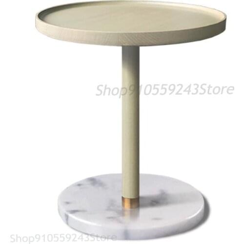 Nordic Style Solid Wood Small Coffee Table Sofa Side Table Bedside Table Cabinet Balcony Bay Window Table Simple Side Table