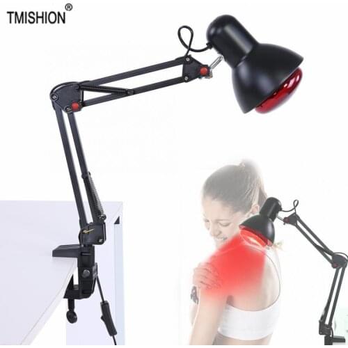 Clip Massage Heating Therapy Light Infrared Heat Physiotherapy Lamp Pain Relief Health Care Black Electric Infrared Light