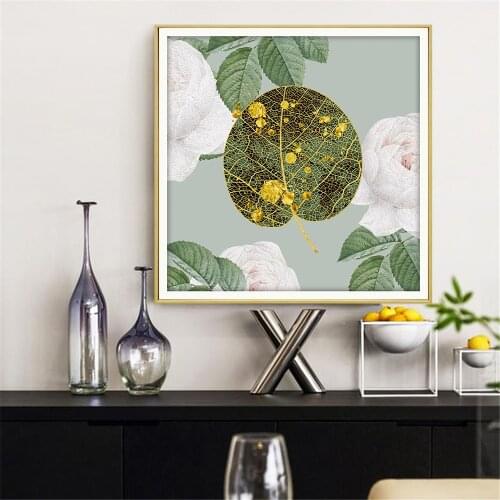 Nordic Plant Flower Painting Leaf Poster Canvas Decoration Wall Art Print Wall Picture For Living Room Decoration Maison