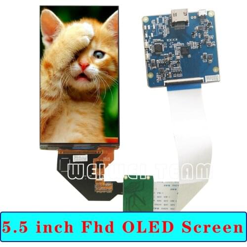 5.5 Inch OLED Display AMOLED Module 1080x1920 1920x1080 FHD IPS Screen Driver Board MIpi H546DLB01.1 Contrast Ratio10000:1