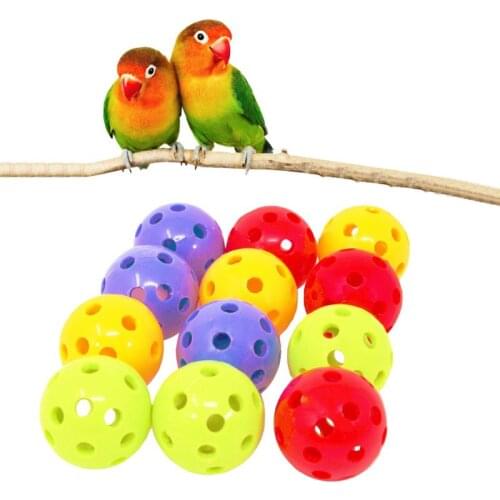12Pcs Bird Parrot Foot Talon Ball Toy for Parakeet Cockatiel Cage Chew Bite Toys Dropship