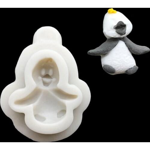 Penguin Silicone Sugarcraft Mold Chocolate Cupcake Baking Fondant Cake Decorating Tools