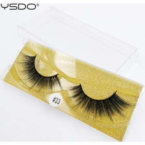 YSDO mink eyelashes 1 pair eyelashes hand made 3d mink lashes natural eyelashes faux cils fluffy lashes false lashes cilios W33G