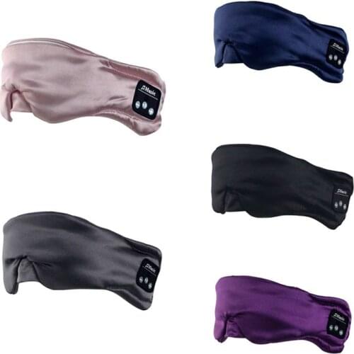 Silk Bluetooth Sleep Eye Mask Bluetooth 5.0 Music Blackout Eye Cover Ultra-thin Earphones For Listening To Songs And Calls Boxed