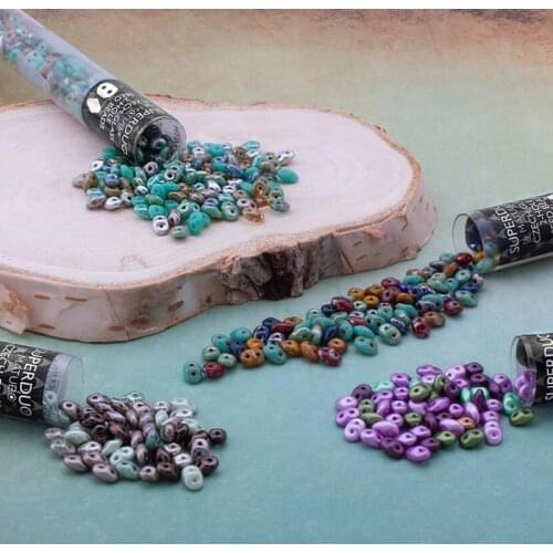 Taidian Czech MatuBo SuperDuo Czech Two-Hole Seed Crystal Beads Богемия For Jewellry Bracelet Or Beaded Earring 2*5mm 3g/5g/bag