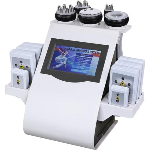 Tax-free 6 in 1 40k Ultrasonic Vacuum Cavitation System RF Radio Frequency Lipo Laser Weight Loss Machine SPA