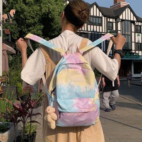 Colorful Printing Waterproof Women Backpack Kawaii School bag for Teenage girls Travel backpacks high quality Laptop bag Mochila