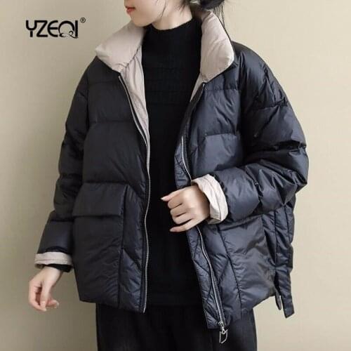 Женские короткие пуховики Yzeqi China At AliExpress