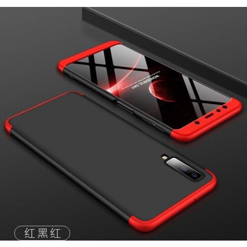 For Samsung Galaxy A7 2018 Case Hard 3 in 1 Matte Armor Hybrid Protect back cover case for samsung a7 2018 a750 full cover shell