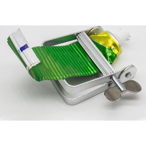 1pcs Metal Squeezing Tools Tube Squeezer Lazy Toothpaste Dispenser Hair Color Dye Cosmetic Paint Squeezer Tube Wringer