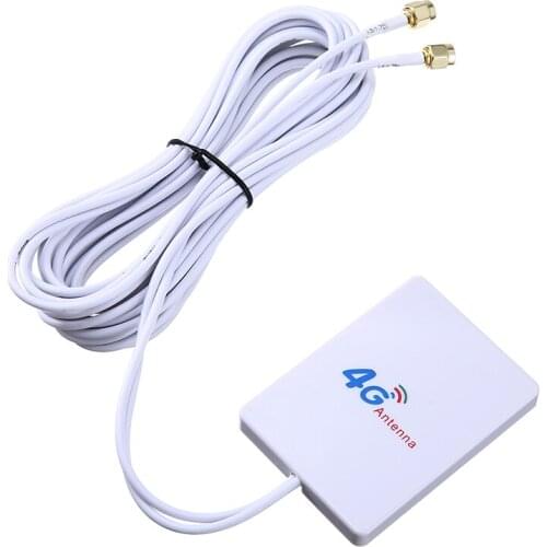 1pc High Gain 28dBi 4G External Terminal WI-FI LTE Antenna Signal Amplifier SMA-Male Connector Aerials Signal Booster
